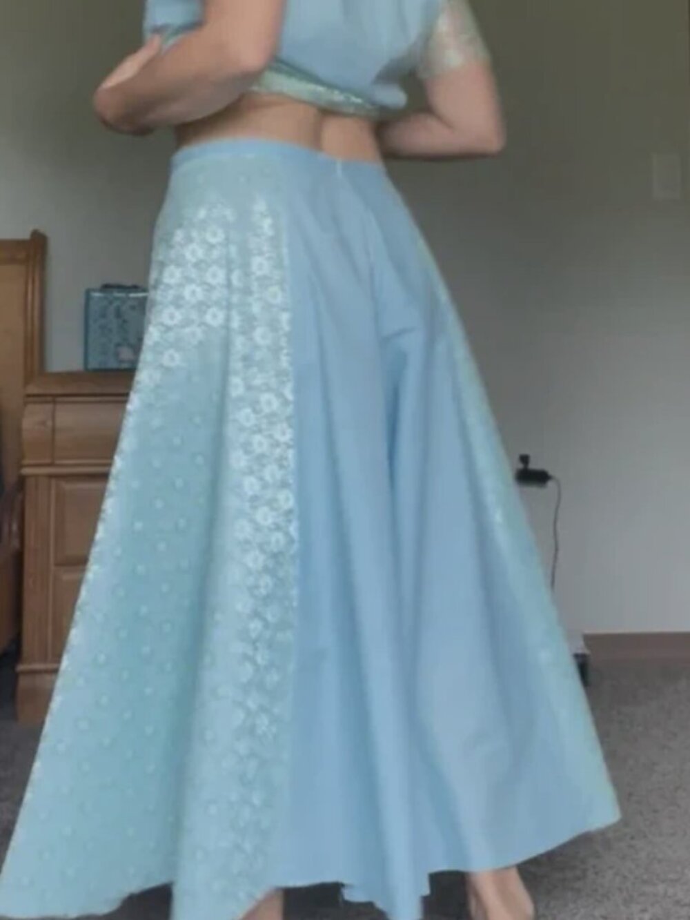 Hand made culottes skirt-pants , top as a bonus